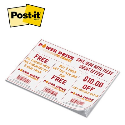 Custom Printed Post-it® Notes (6"x8") 25 Sheets